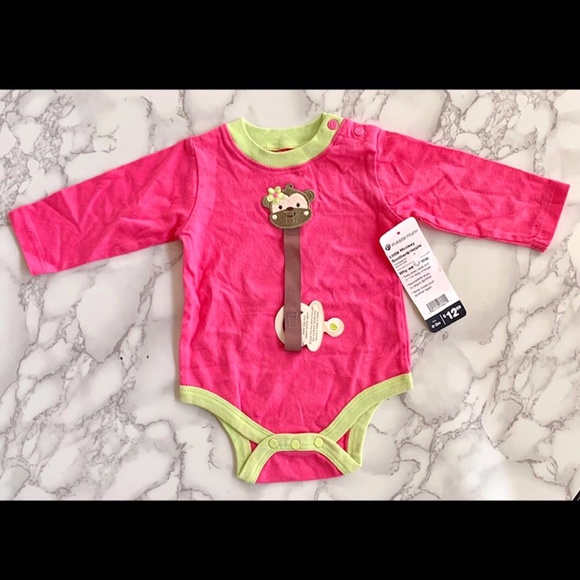 PLEASE MUM Little Monkey Soother Snappie Onesie SIZE 0-3m - NWT - Picture 1 of 6